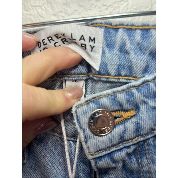 New Derek Lam 10 Crosby FRANKIE ULTRA HIGH RISE STRAIGHT LEG JEANS - Picture 13 of 13